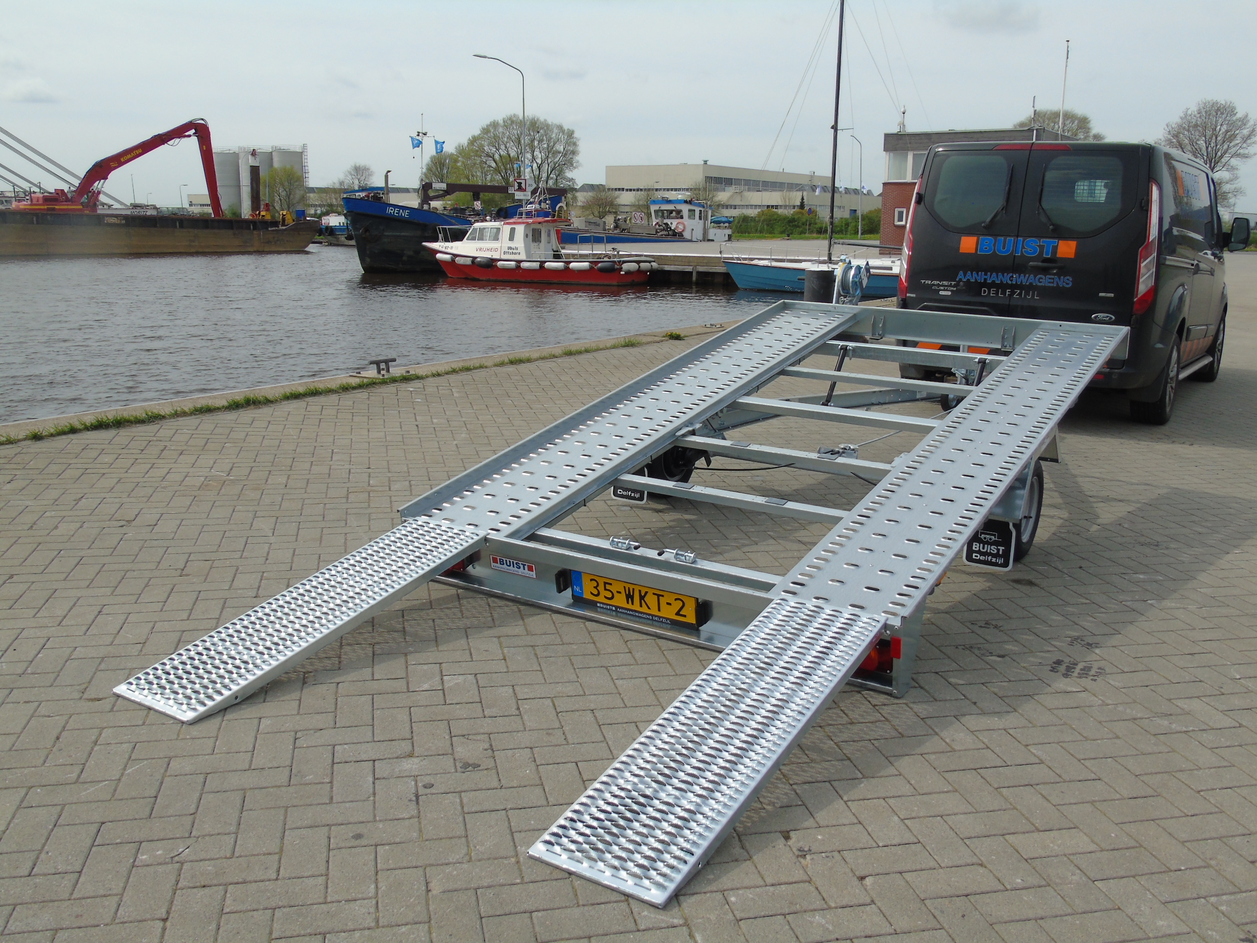 Voorraad aanhangwagen Humbaur FTK 153520 kantelbare autotransporter