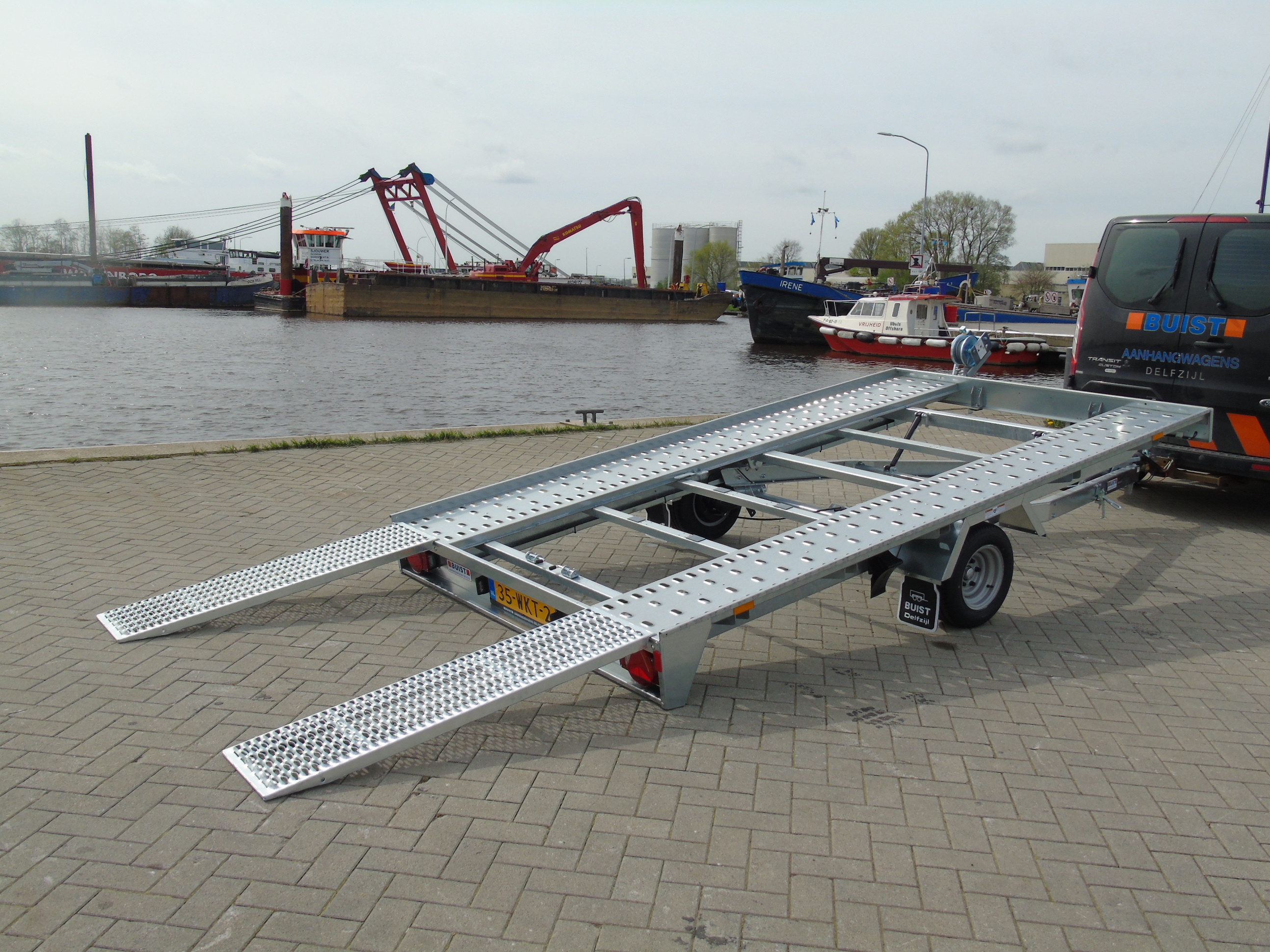 Voorraad aanhangwagen Humbaur FTK 153520 kantelbare autotransporter