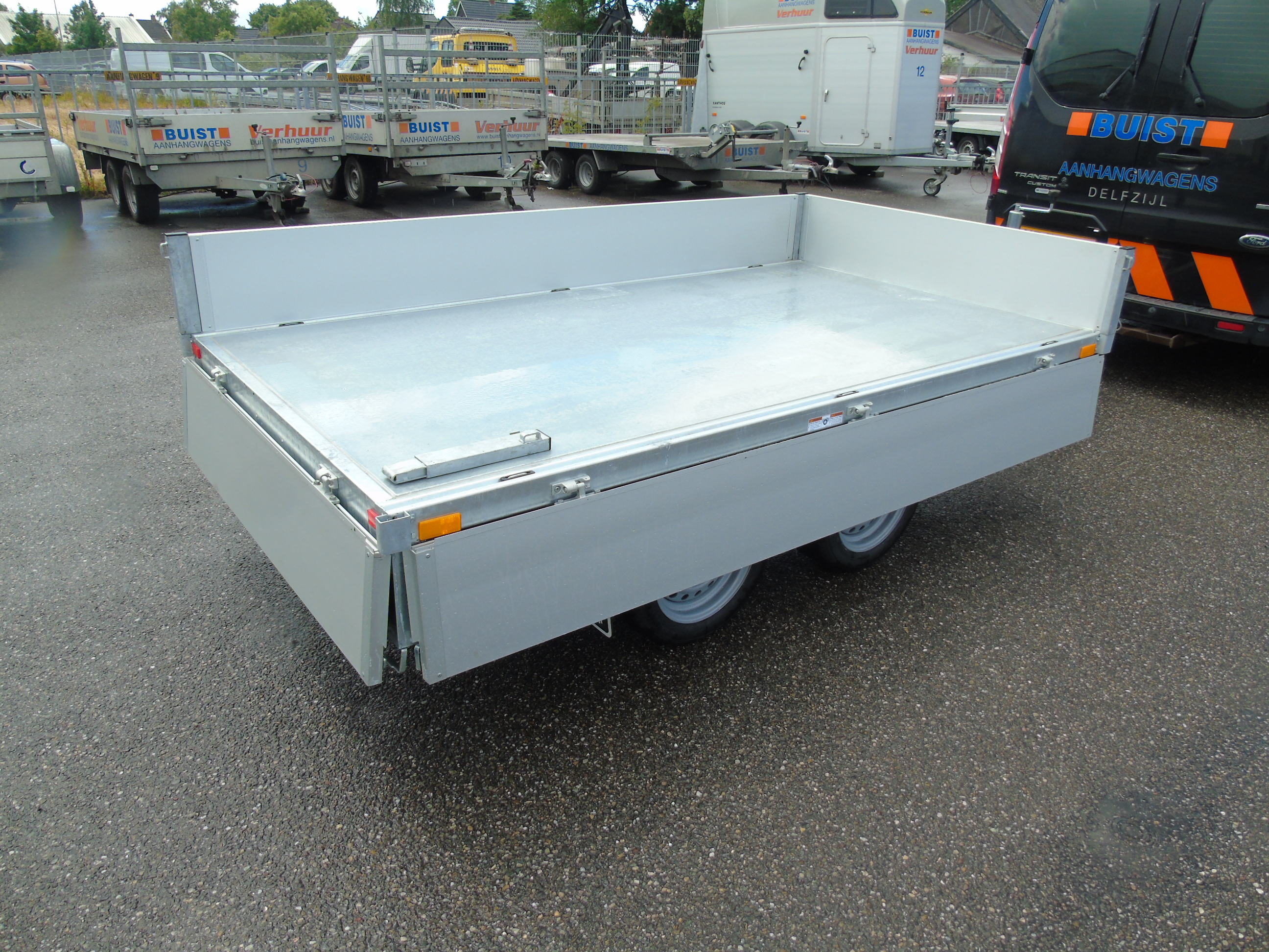 Voorraad aanhangwagen Humbaur HUK 272715 achterwaartse kipper electrisch