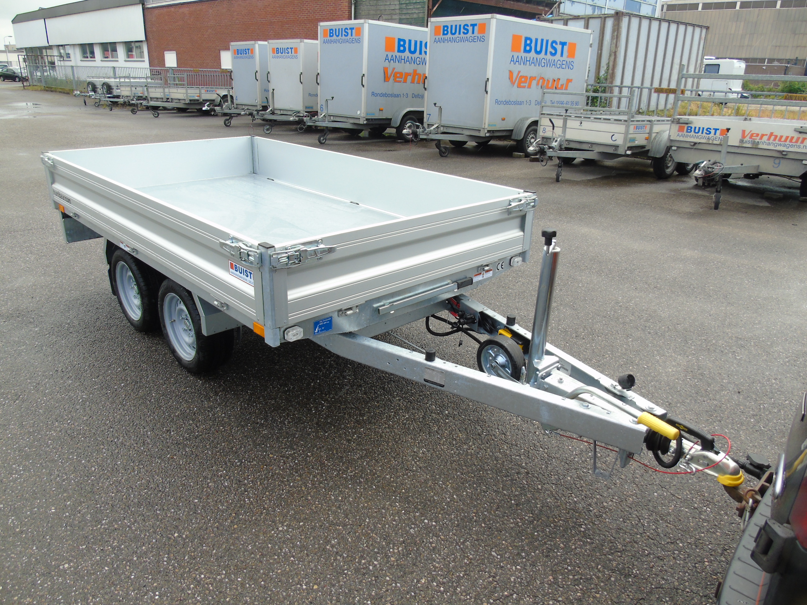 Voorraad aanhangwagen Humbaur HUK 272715 achterwaartse kipper electrisch