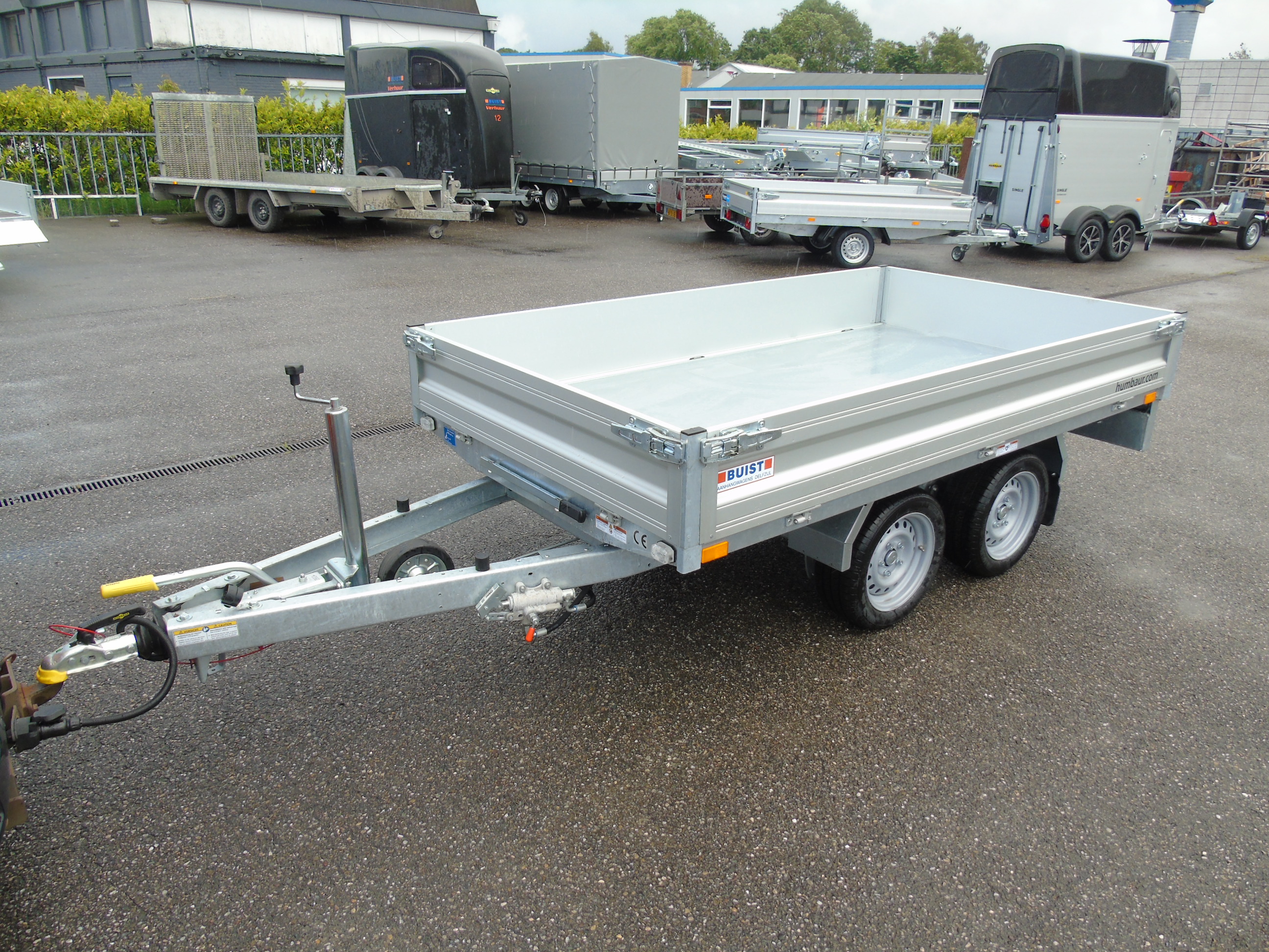 Voorraad aanhangwagen Humbaur HUK 272715 achterwaartse kipper electrisch