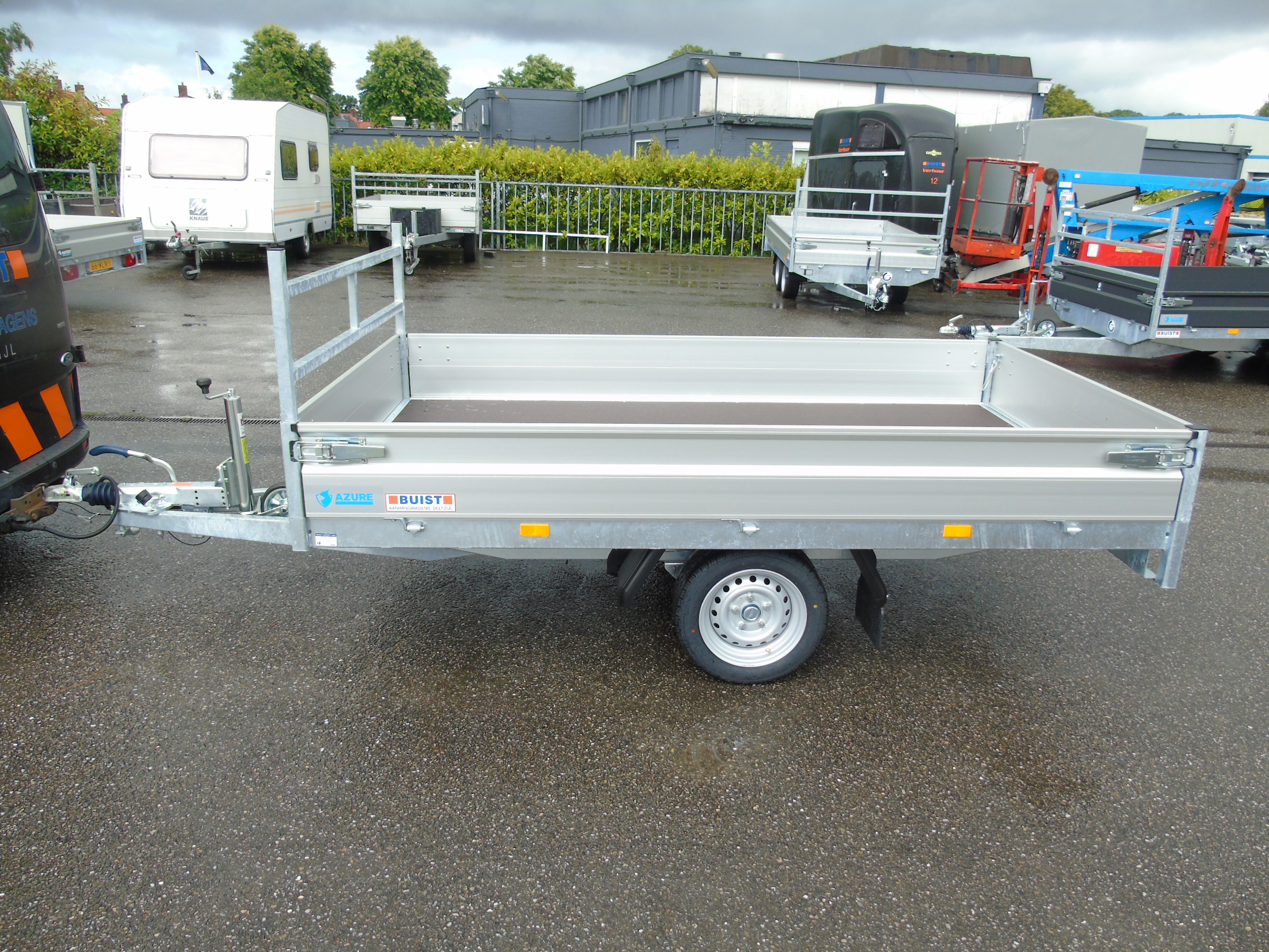 Voorraad aanhangwagen Hapert Azure H-1 280 x 160 cm Enkelasser plateauwagen