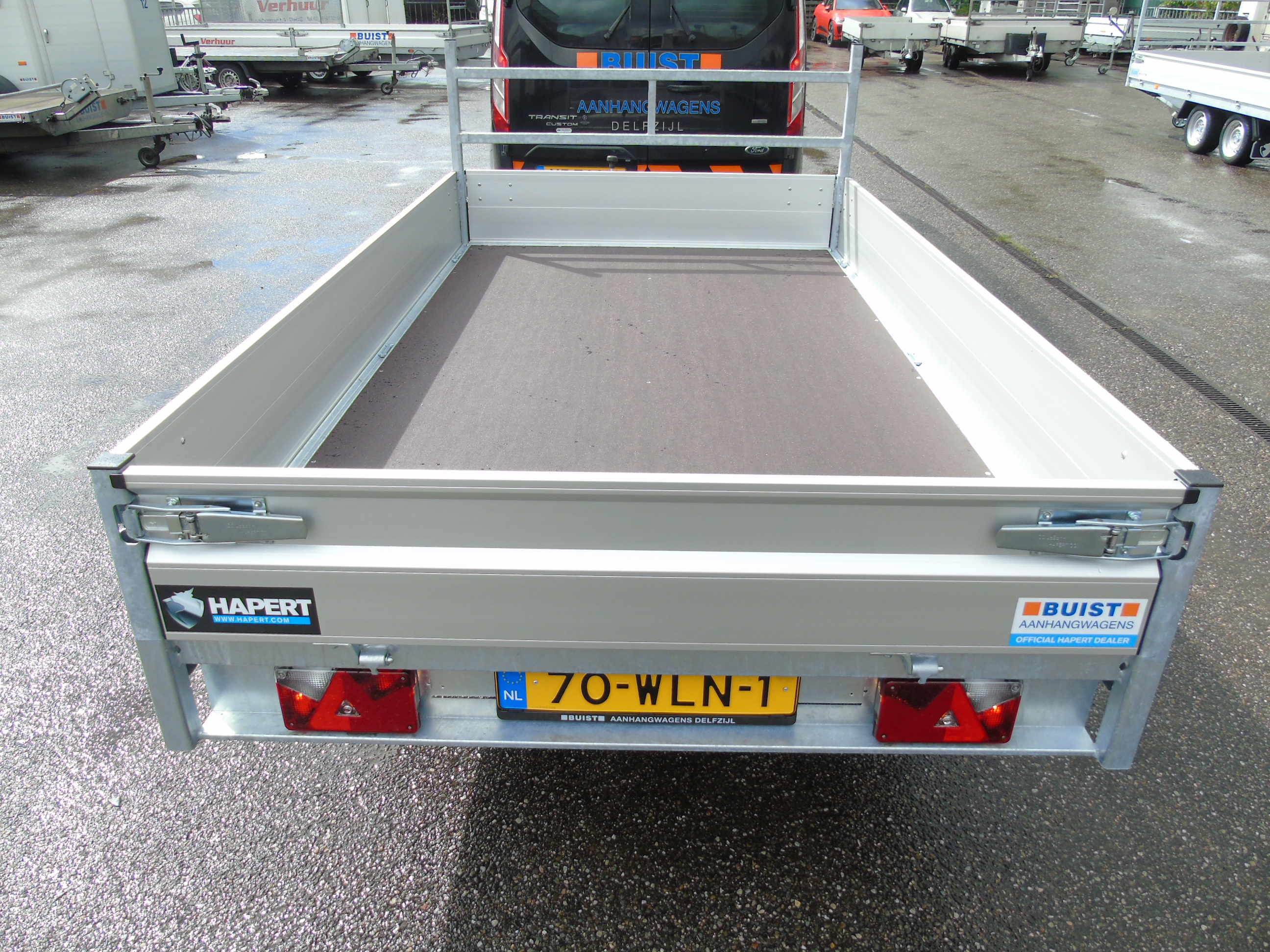 Voorraad aanhangwagen Hapert Azure H-1 280 x 160 cm Enkelasser plateauwagen