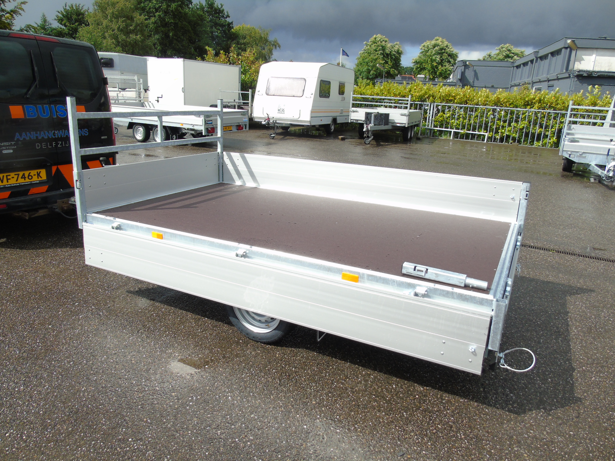 Voorraad aanhangwagen Hapert Azure H-1 280 x 160 cm Enkelasser plateauwagen