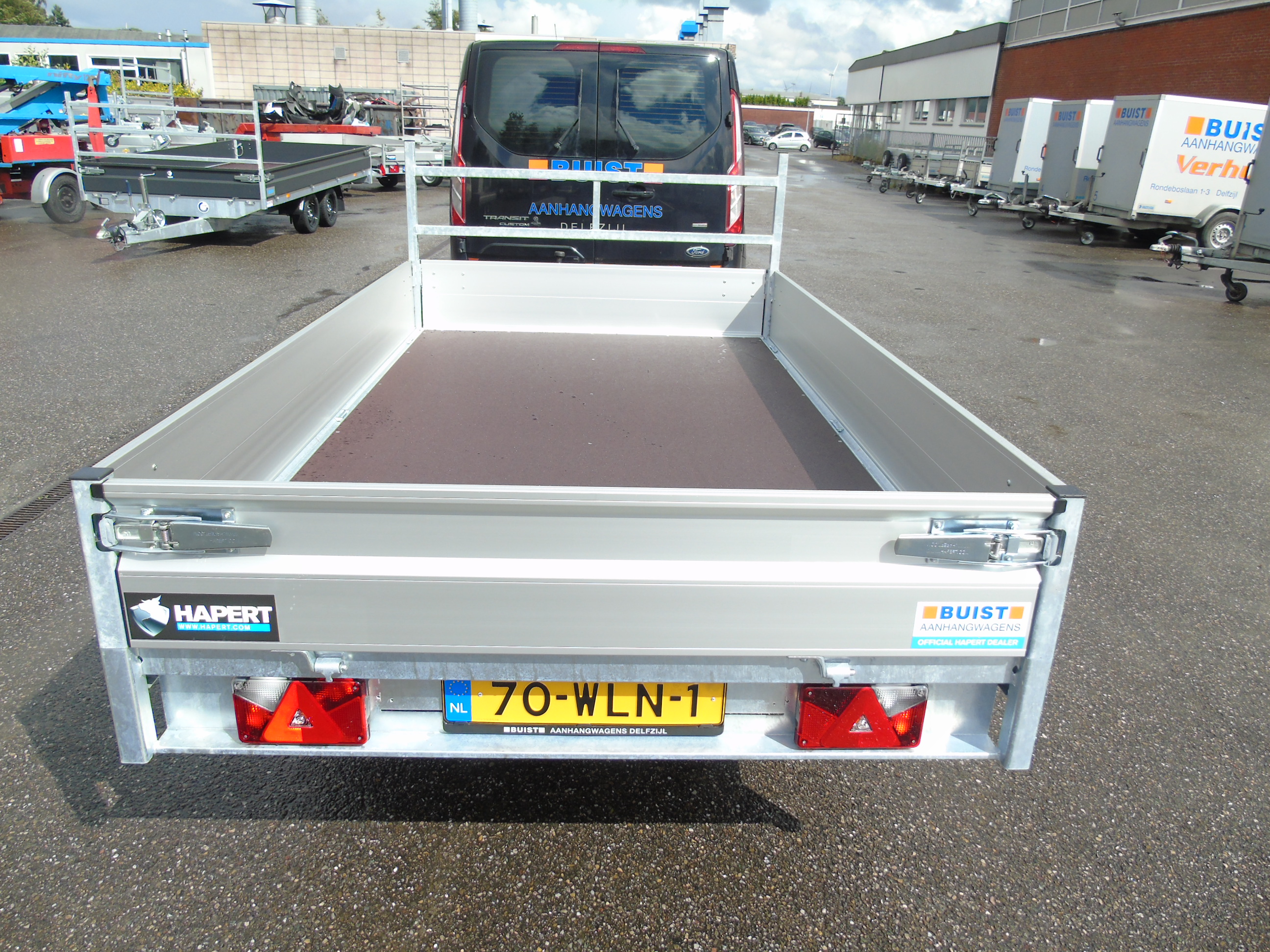 Voorraad aanhangwagen Hapert Azure H-1 280 x 160 cm Enkelasser plateauwagen