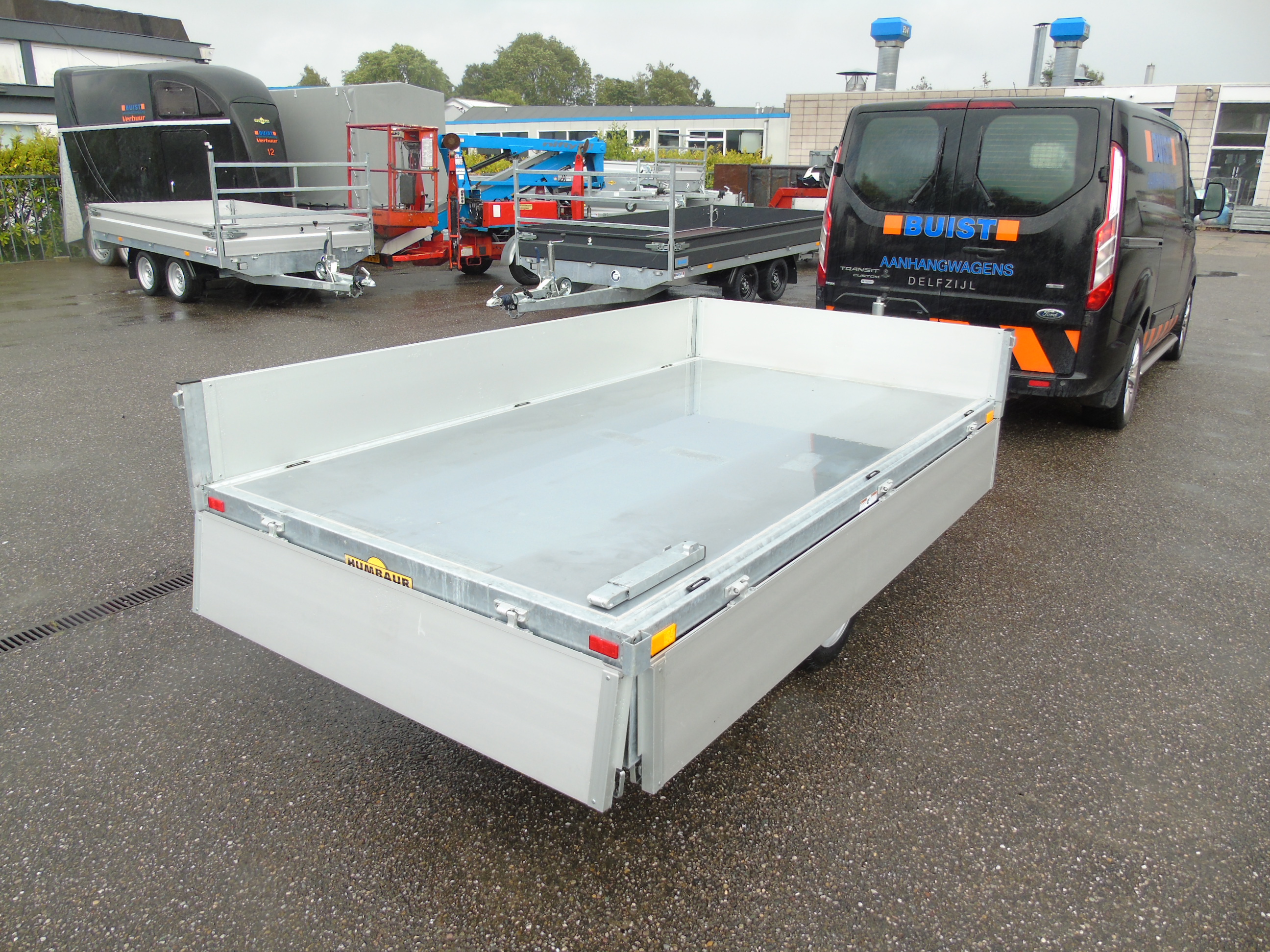 Voorraad aanhangwagen Humbaur HUK 152715 achterwaartse kipper electrisch