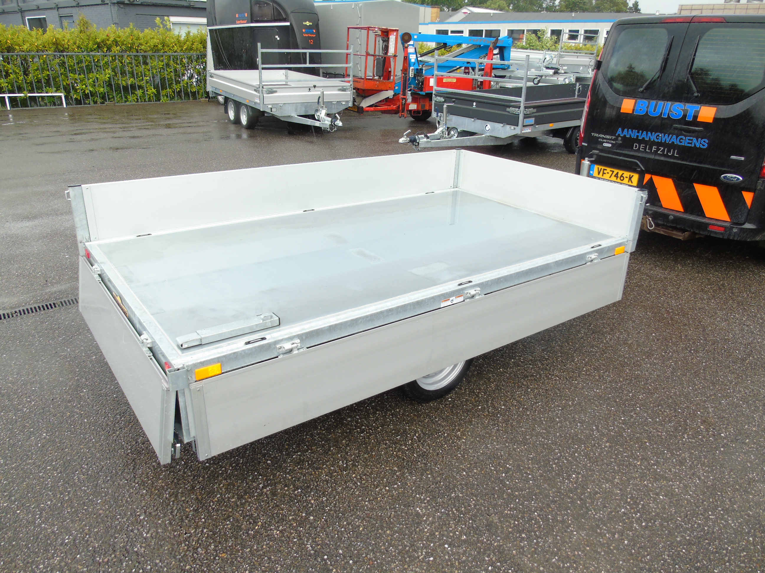 Voorraad aanhangwagen Humbaur HUK 152715 achterwaartse kipper electrisch