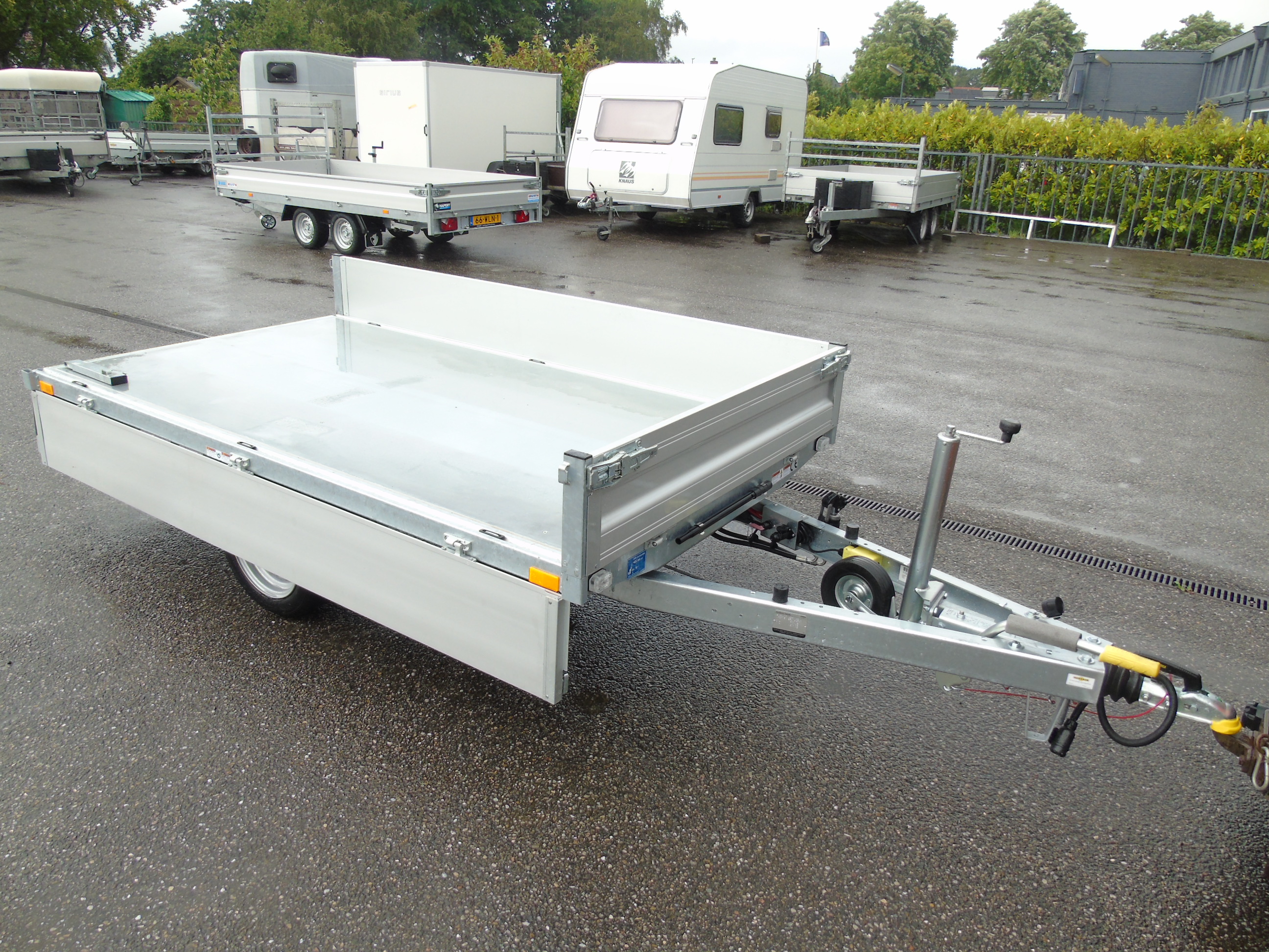 Voorraad aanhangwagen Humbaur HUK 152715 achterwaartse kipper electrisch