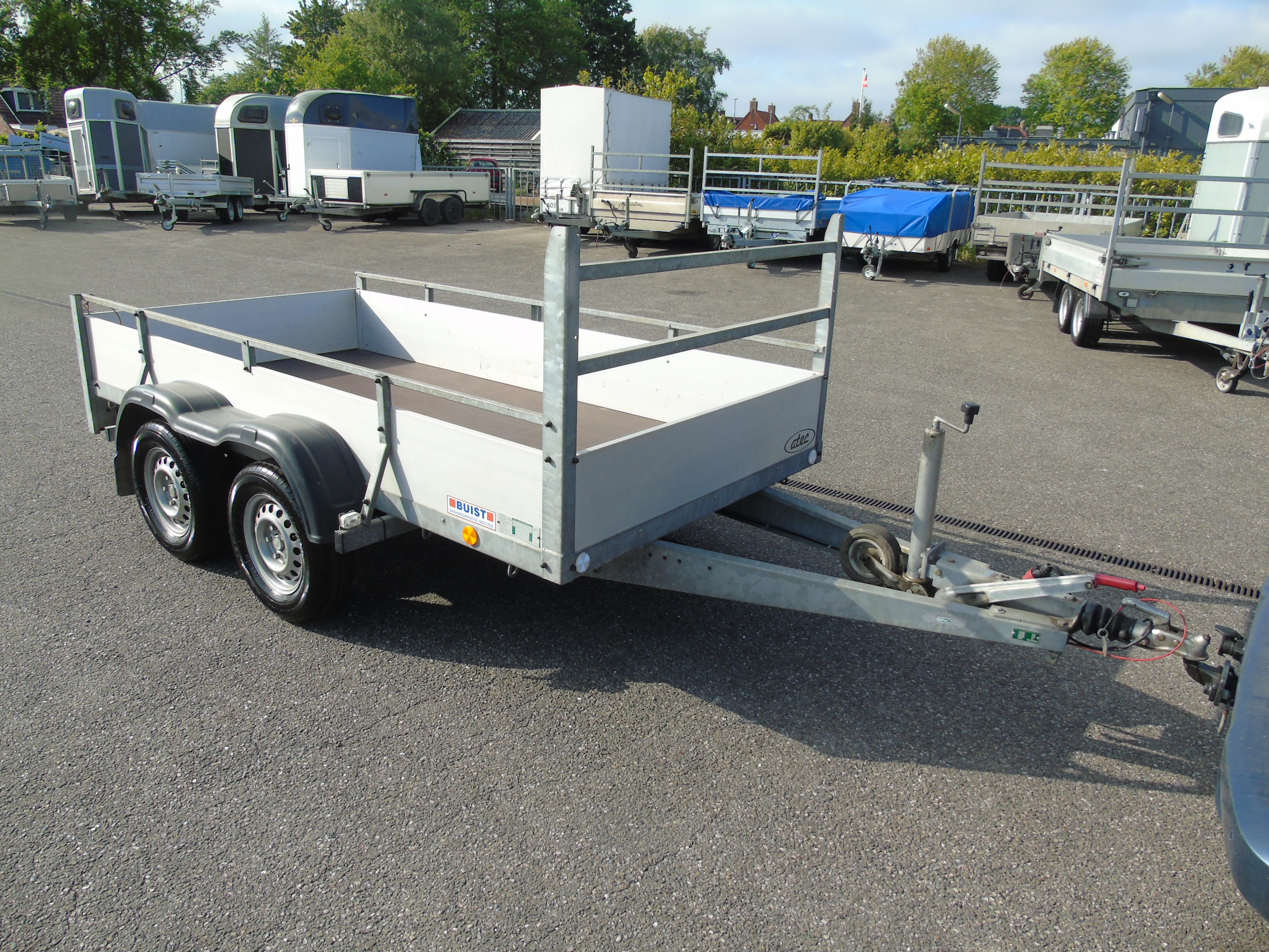 Occasion Atec B2 Alu tandemasser bakwagen 300 x 150 cm 2000 kg
