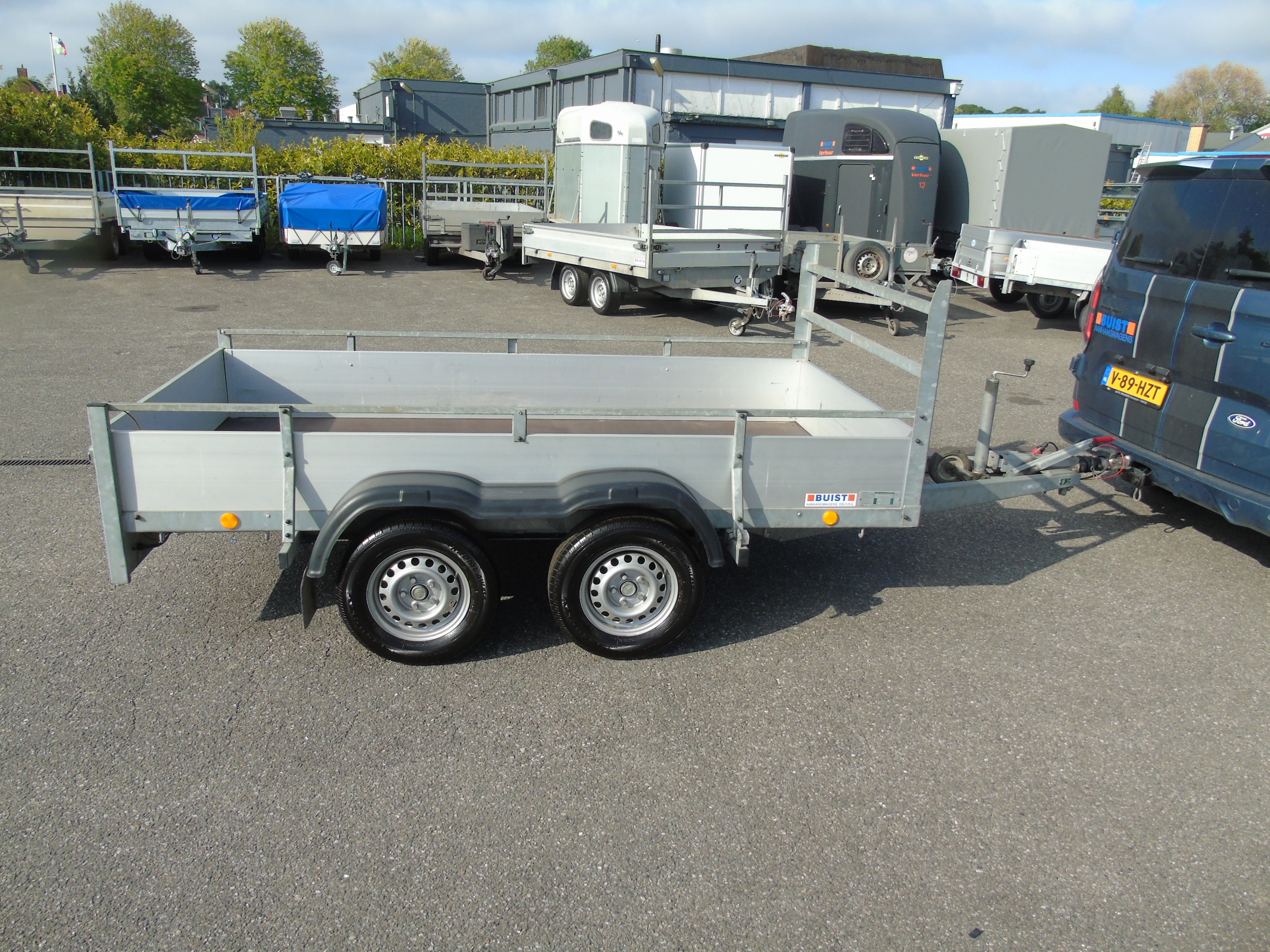 Occasion Atec B2 Alu tandemasser bakwagen 300 x 150 cm 2000 kg