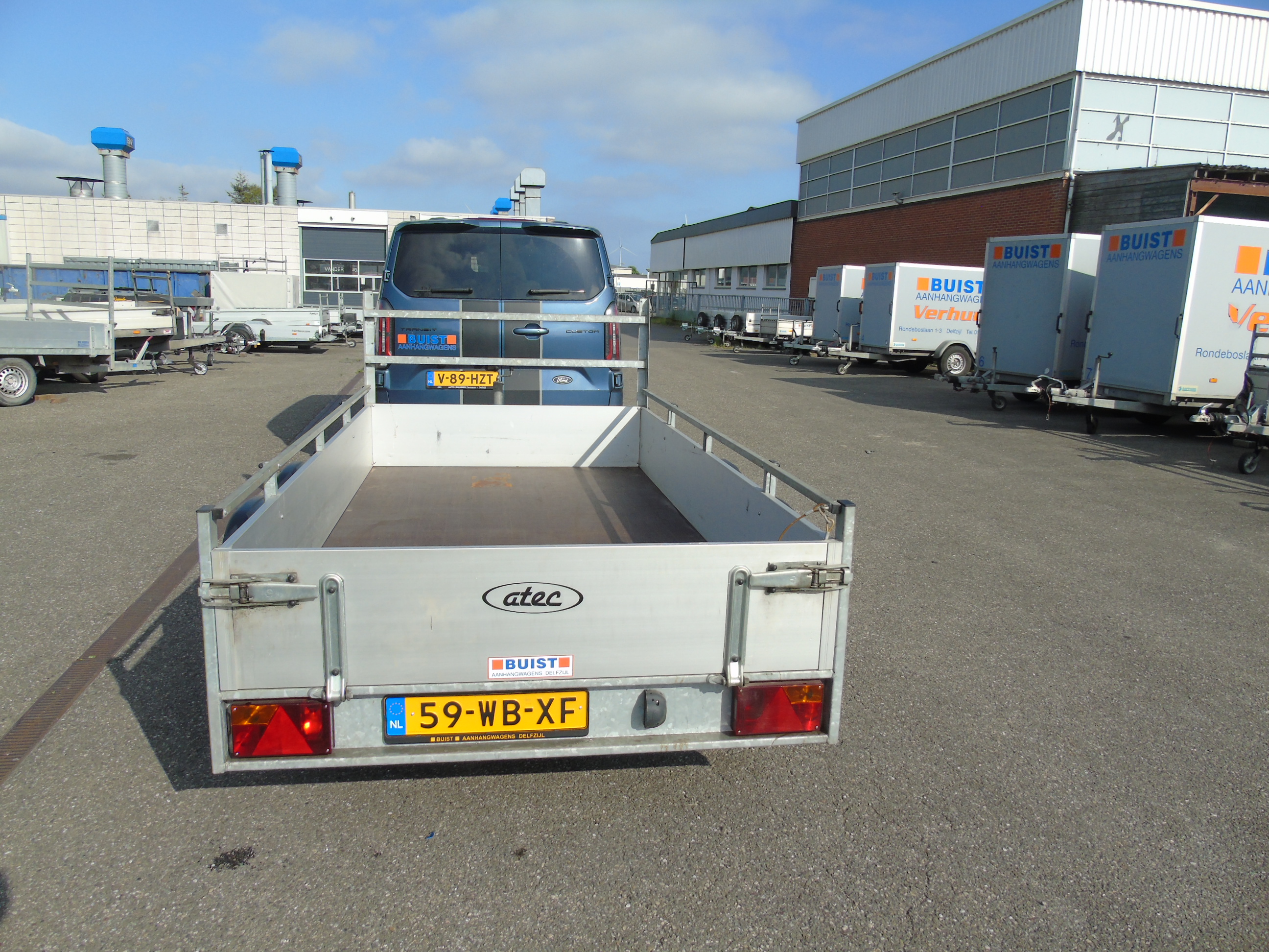 Occasion Atec B2 Alu tandemasser bakwagen 300 x 150 cm 2000 kg