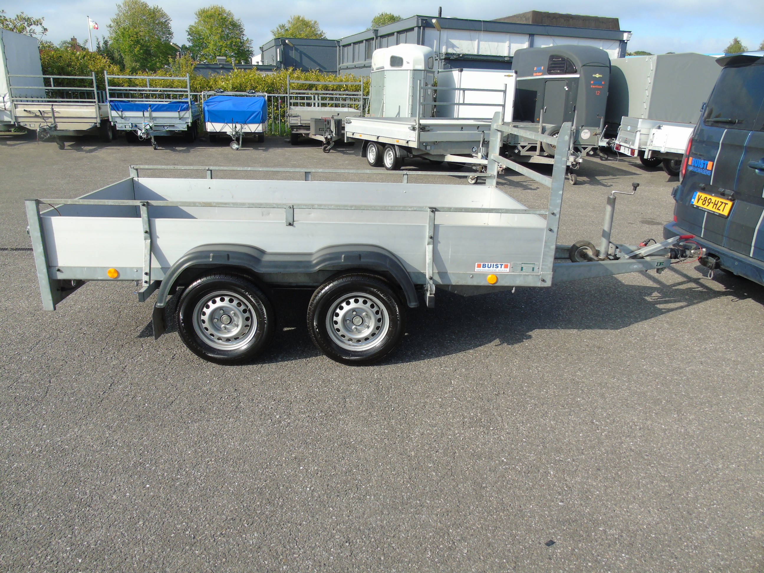 Occasion Atec B2 Alu tandemasser bakwagen 300 x 150 cm 2000 kg