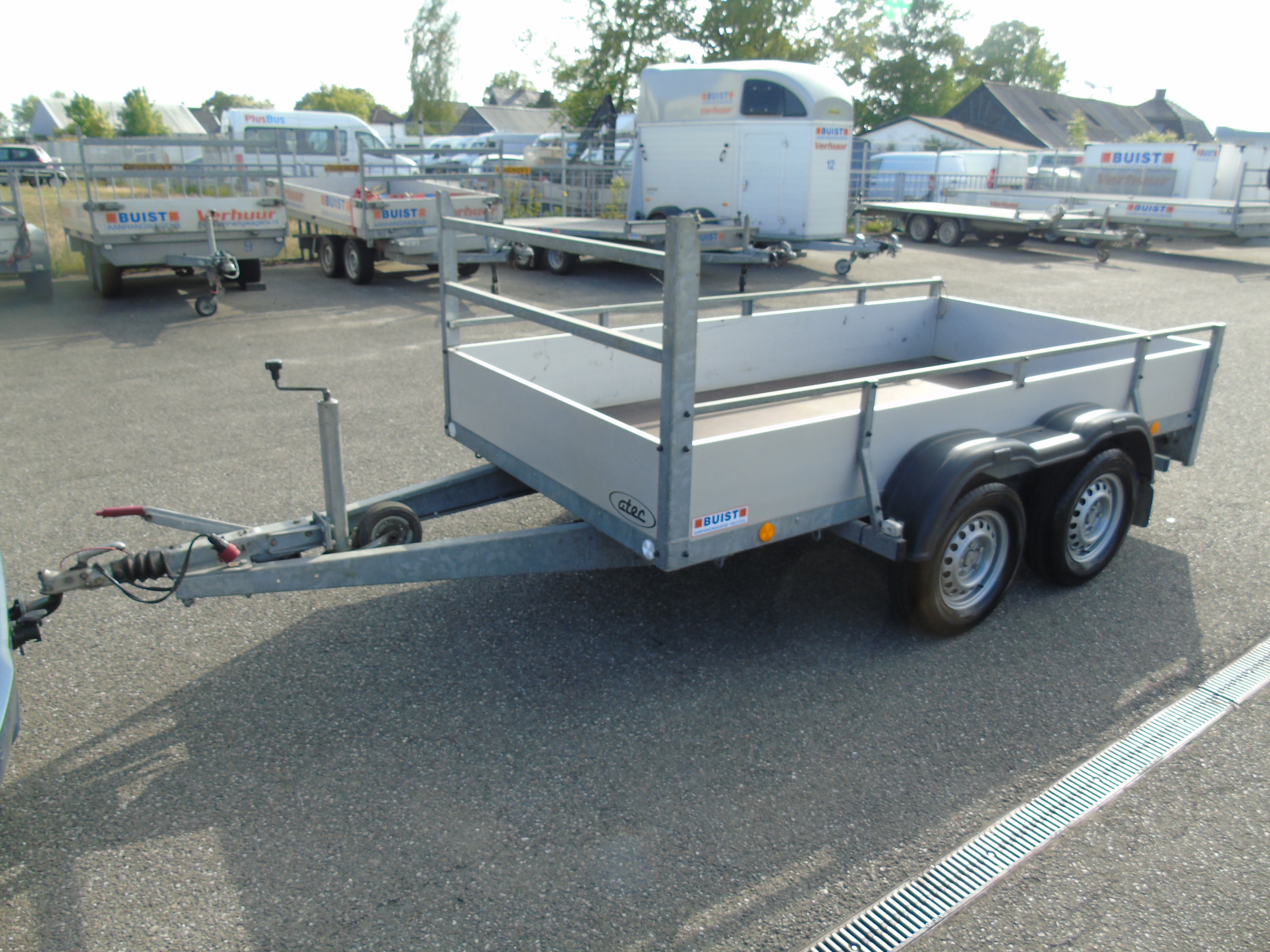 Occasion Atec B2 Alu tandemasser bakwagen 300 x 150 cm 2000 kg