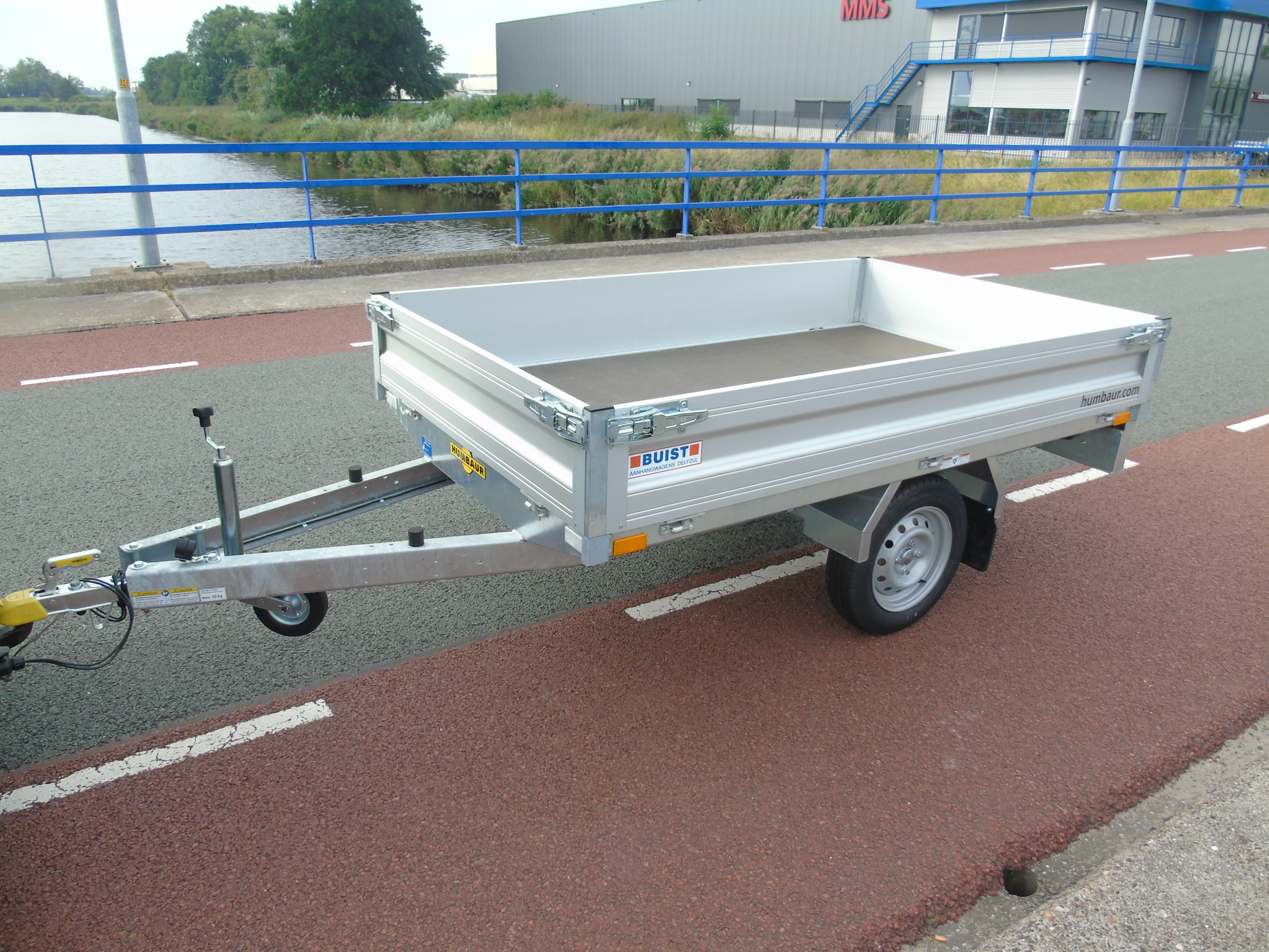 Voorraad Humbaur HU 752314 enkelasser plateauwagen