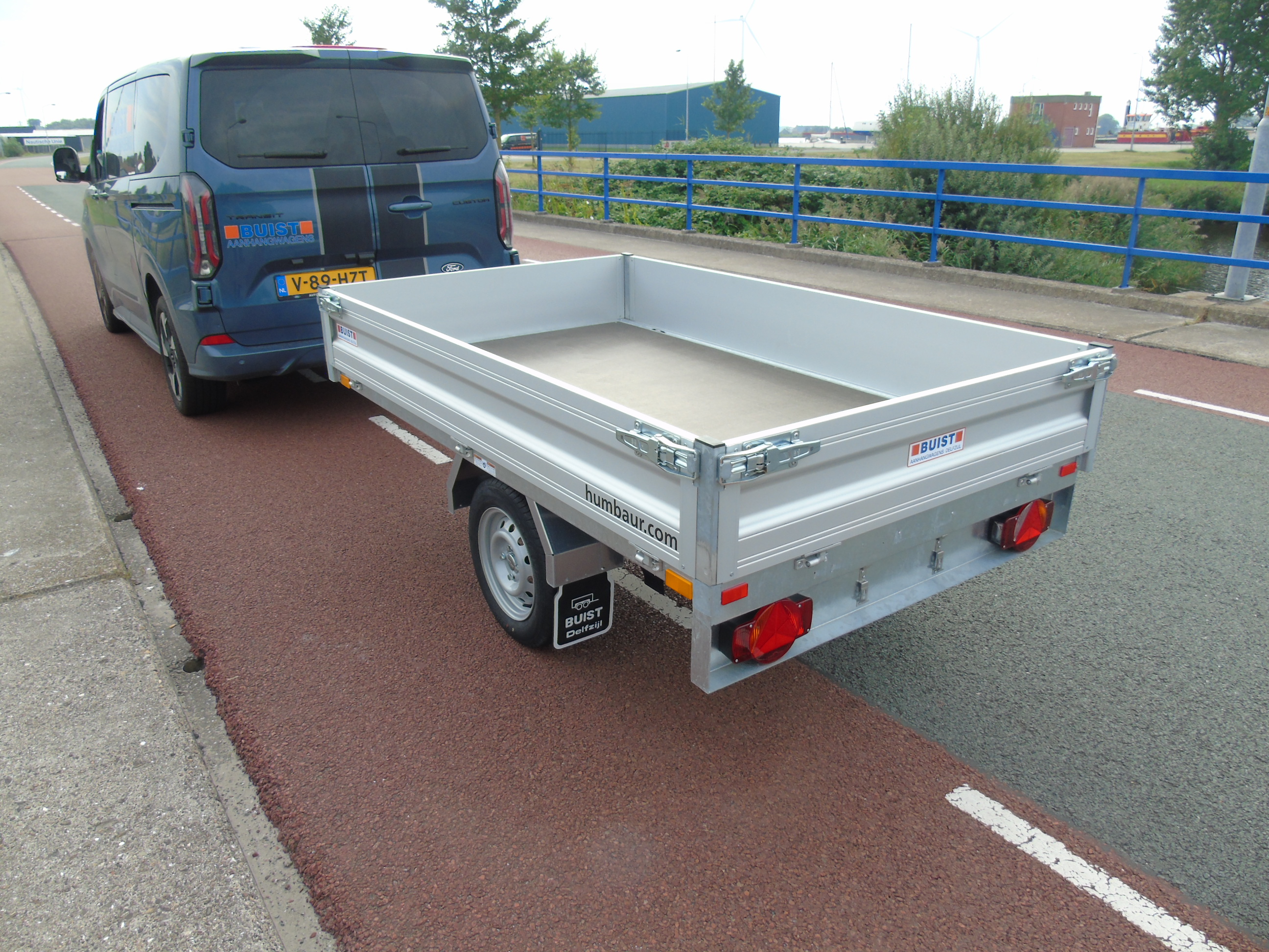 Voorraad Humbaur HU 752314 enkelasser plateauwagen