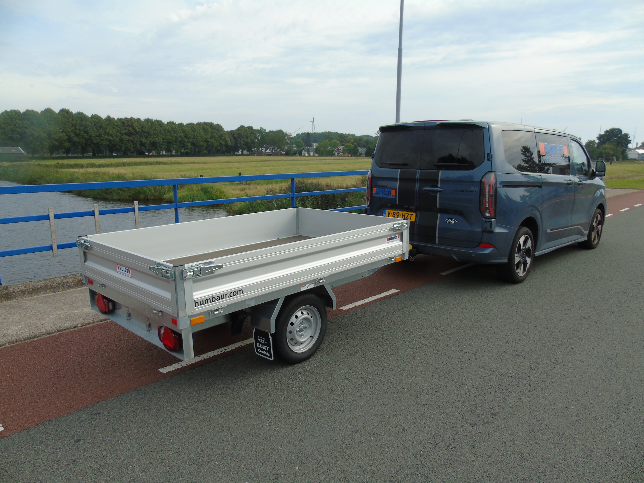 Voorraad Humbaur HU 752314 enkelasser plateauwagen