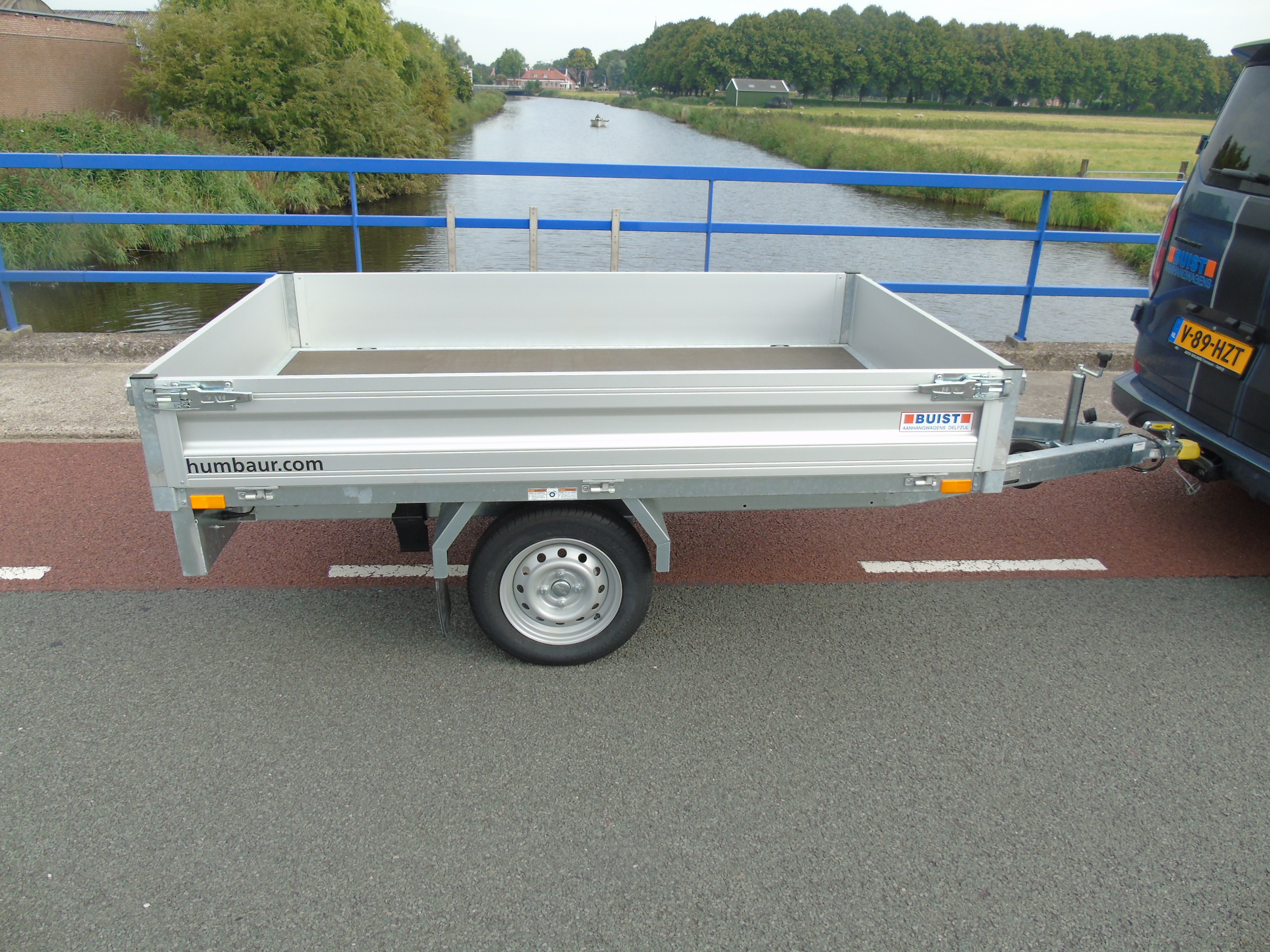 Voorraad Humbaur HU 752314 enkelasser plateauwagen