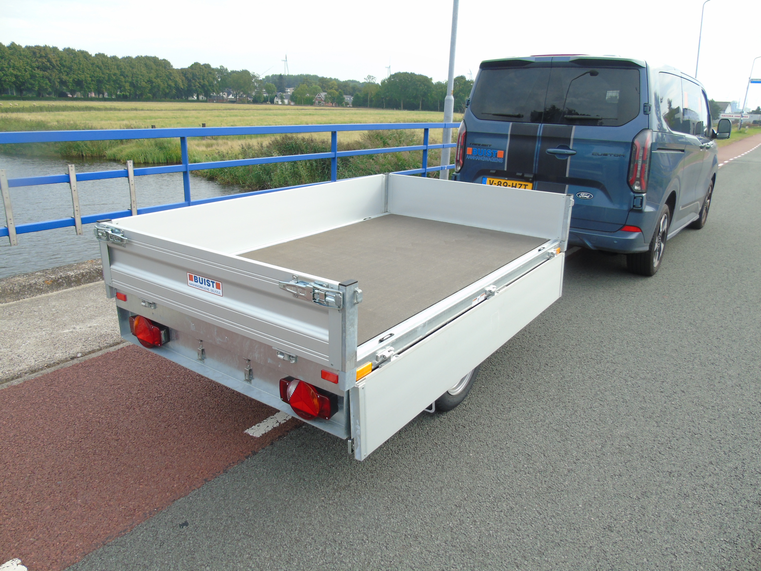 Voorraad Humbaur HU 752314 enkelasser plateauwagen