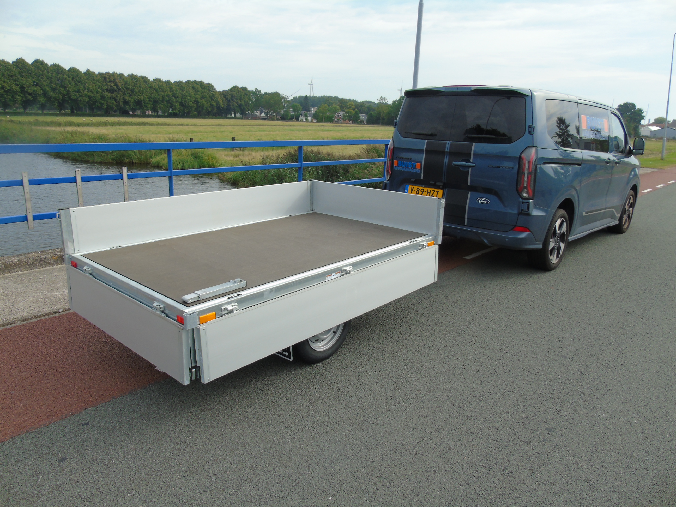 Voorraad Humbaur HU 752314 enkelasser plateauwagen