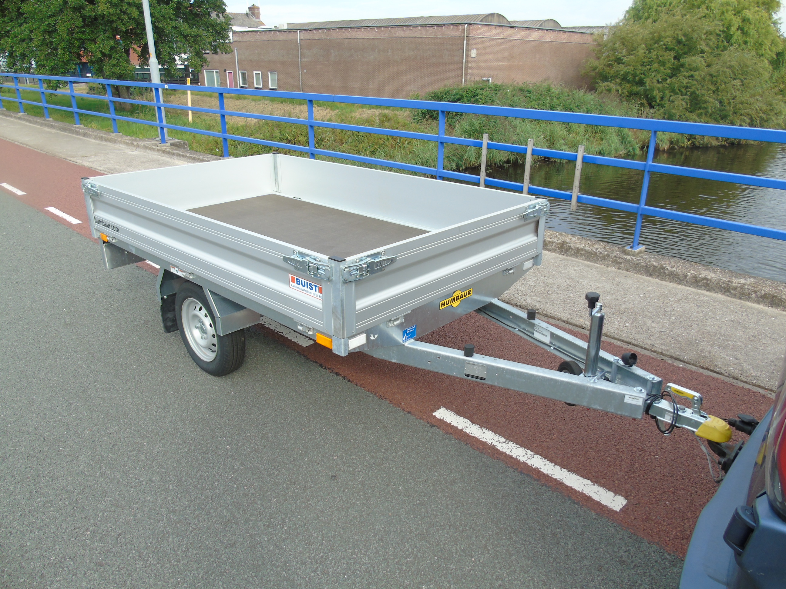 Voorraad Humbaur HU 752314 enkelasser plateauwagen