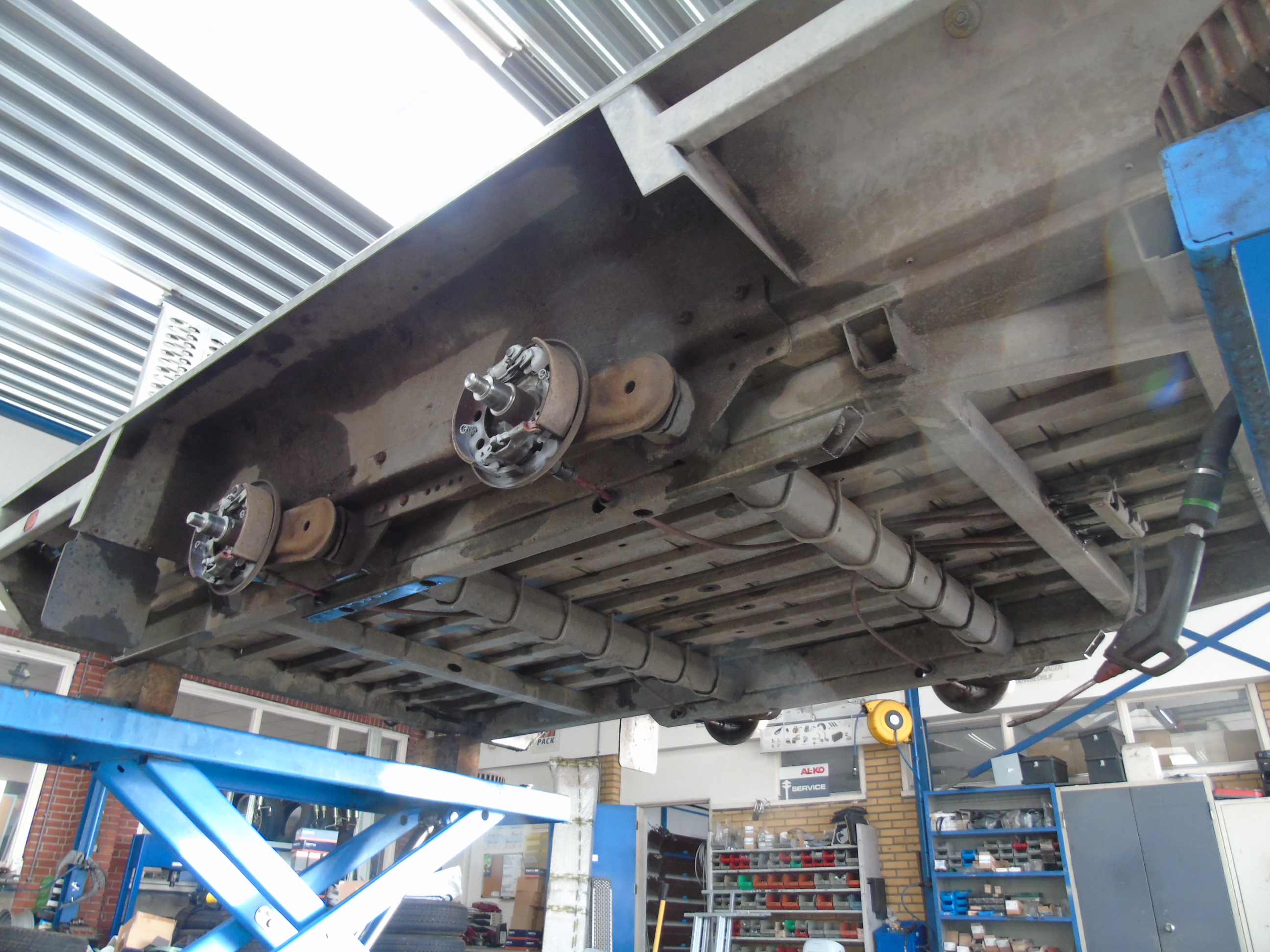 Occasion Hulco Terrax-2 machinetransporter 295 x 150 cm 3000 kg klep 100 cm 2018