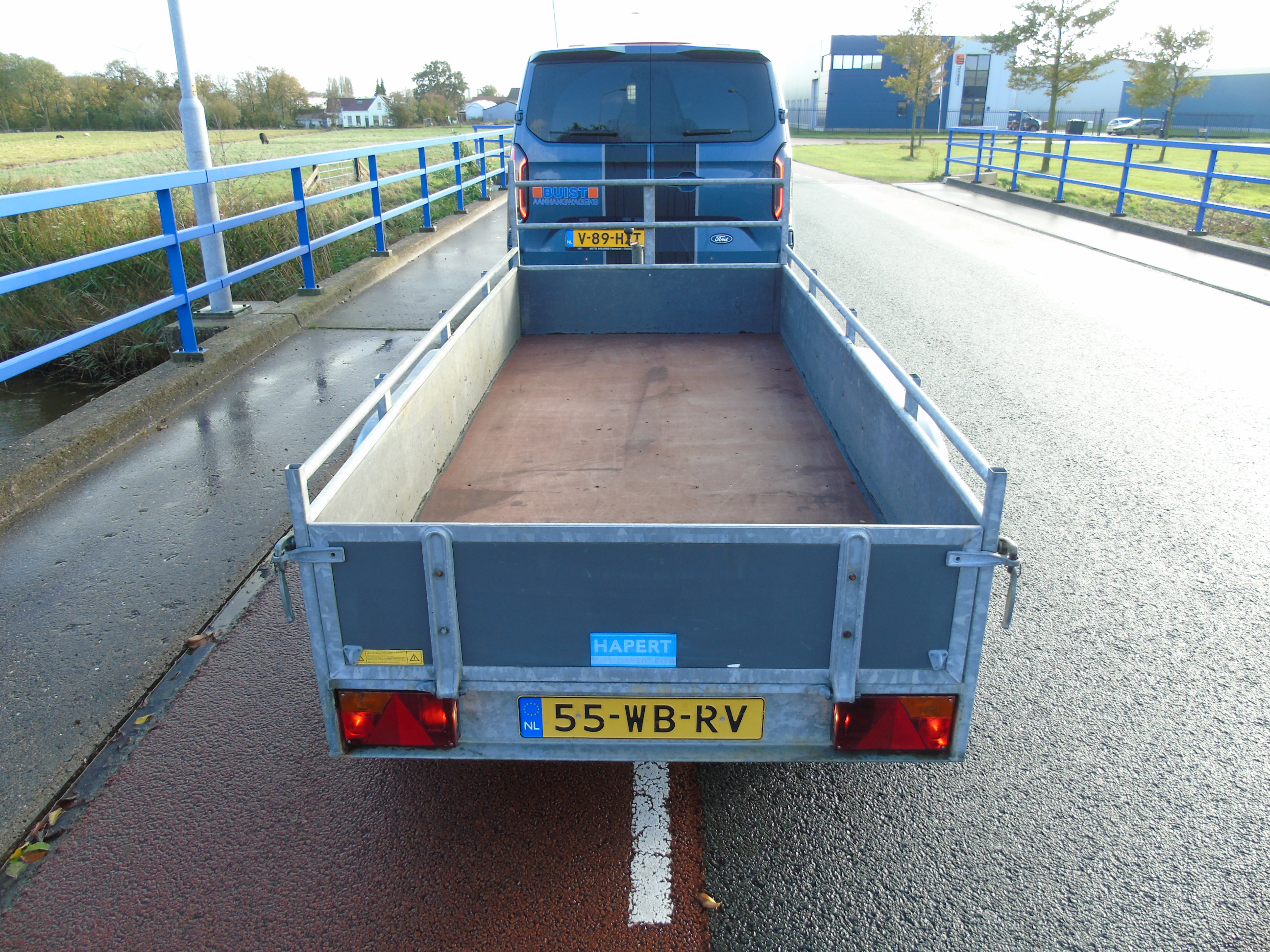 Occasion Hapert K2000 tandemasser bakwagen 300 x 130 cm 2000 kg 2008