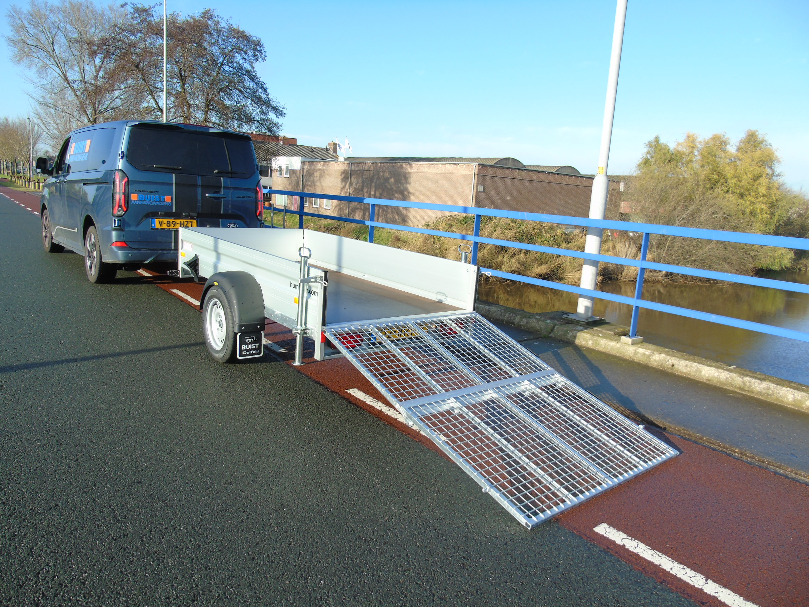 Voorraad aanhangwagen Humbaur HA 132513 ÜFW enkelasser met laadklep