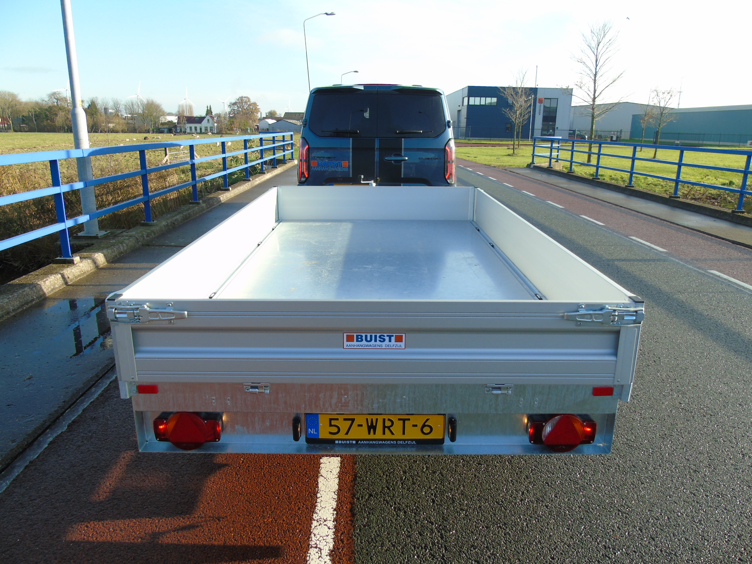 Voorraad aanhangwagen Humbaur HUK 273117 electrische kipper achterwaarts