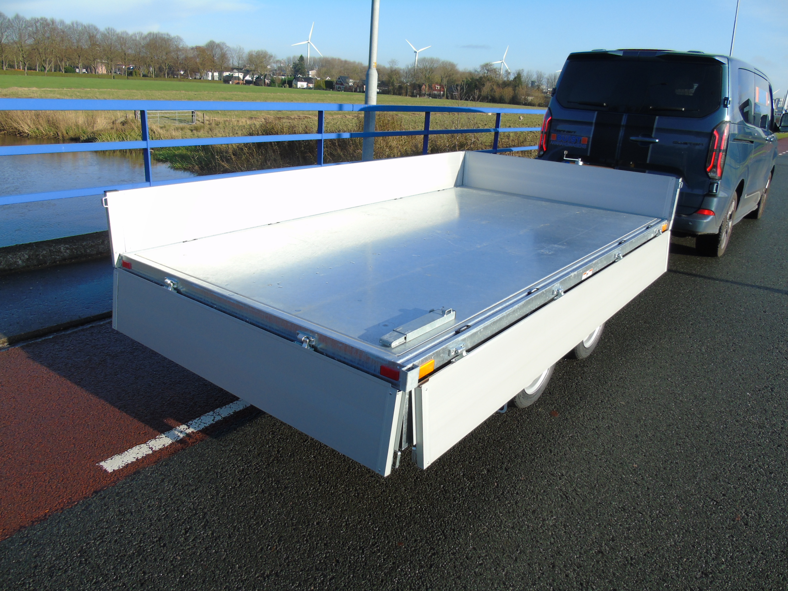 Voorraad aanhangwagen Humbaur HUK 273117 electrische kipper achterwaarts