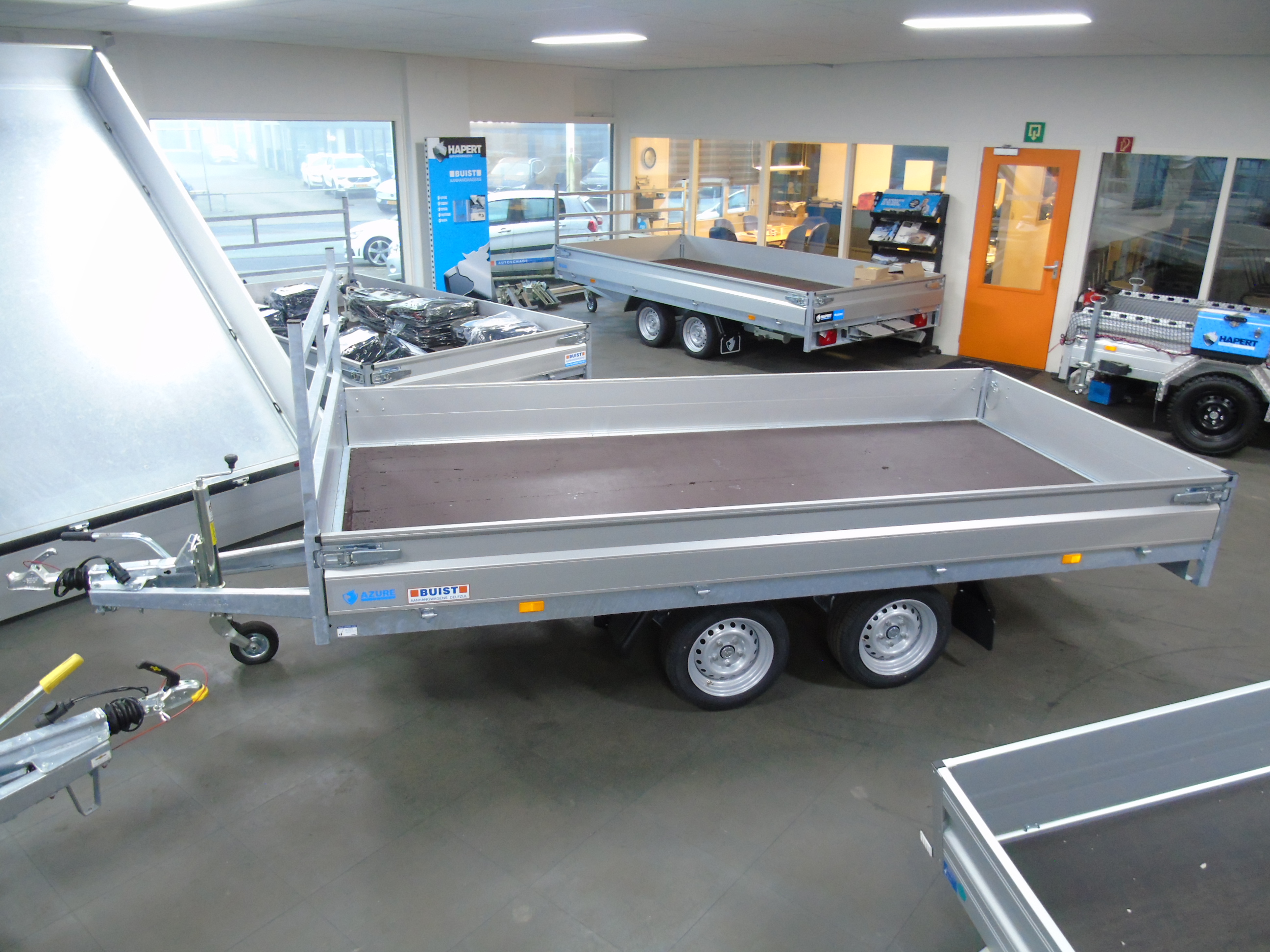 Voorraad aanhangwagen Hapert Azure H-2 375 x 180 cm 2700 kg laag chassis