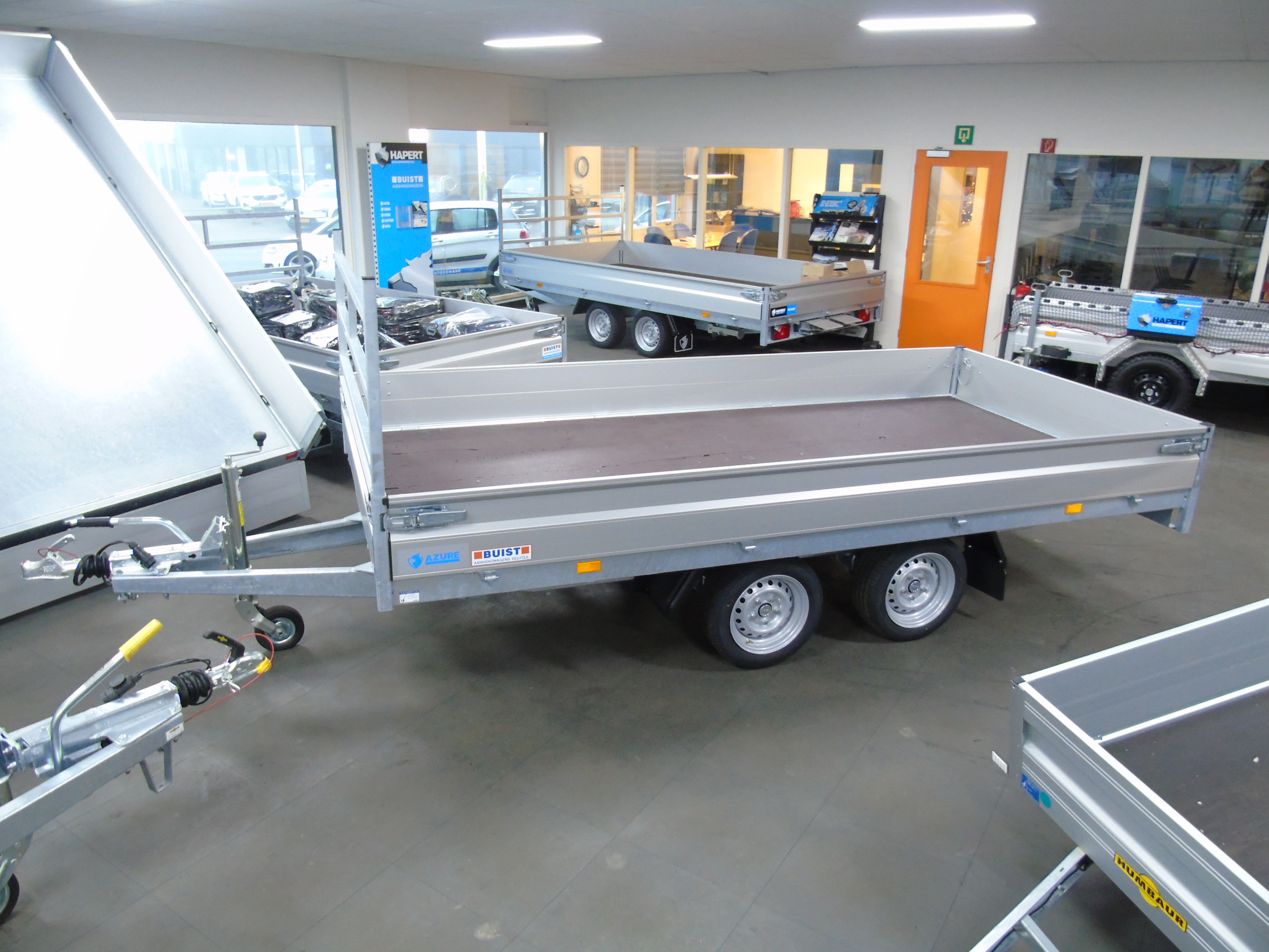 Voorraad aanhangwagen Hapert Azure H-2 375 x 180 cm 2700 kg laag chassis