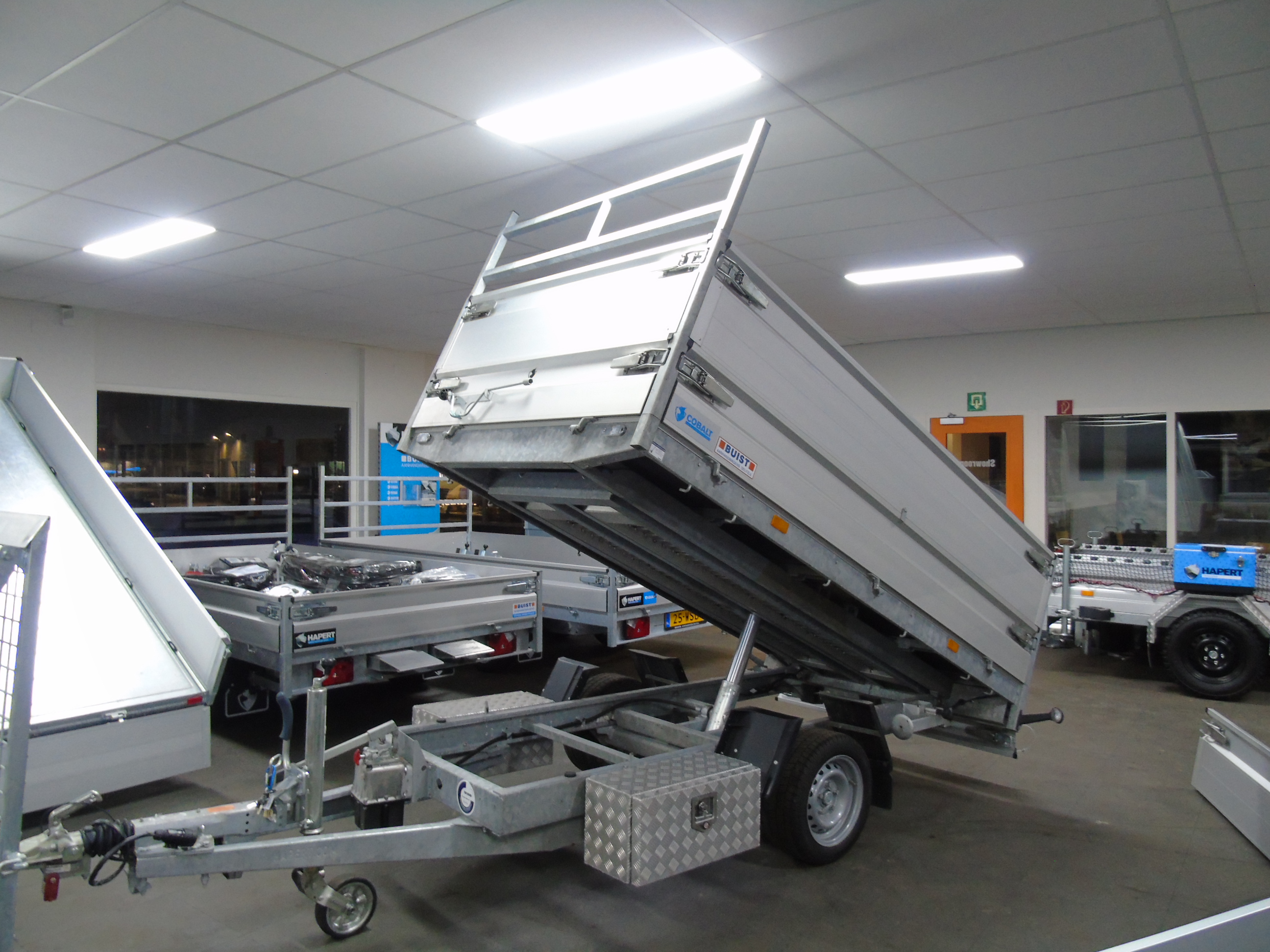 Occasion Hapert Cobalt HB-1 280 x 160 cm 1800 kg achterwaartse kipper 2024